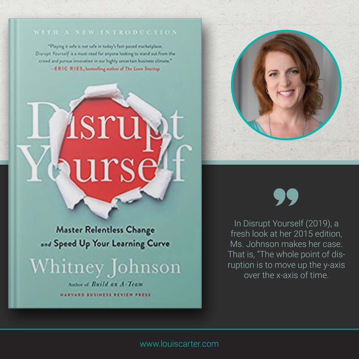 Image of leadership book Disrupt Yourself, With a New Introduction by Whitney Johnson.