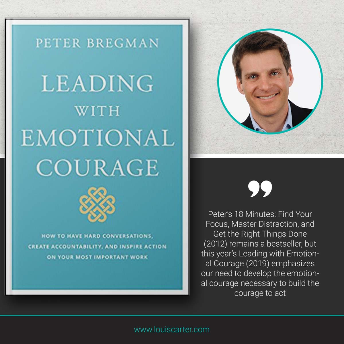 Image of Leading With Emotional Courage by Peter Bregman Leadership book.