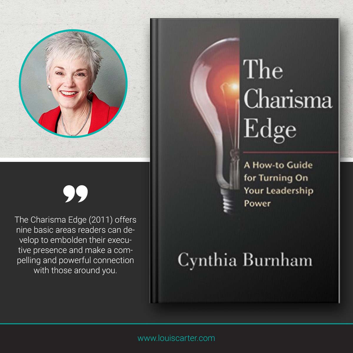 Picture of The Charisma Edge book on leadership by Cynthia Burham.